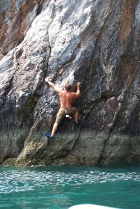 Sandskater Matt getting his climb on!
