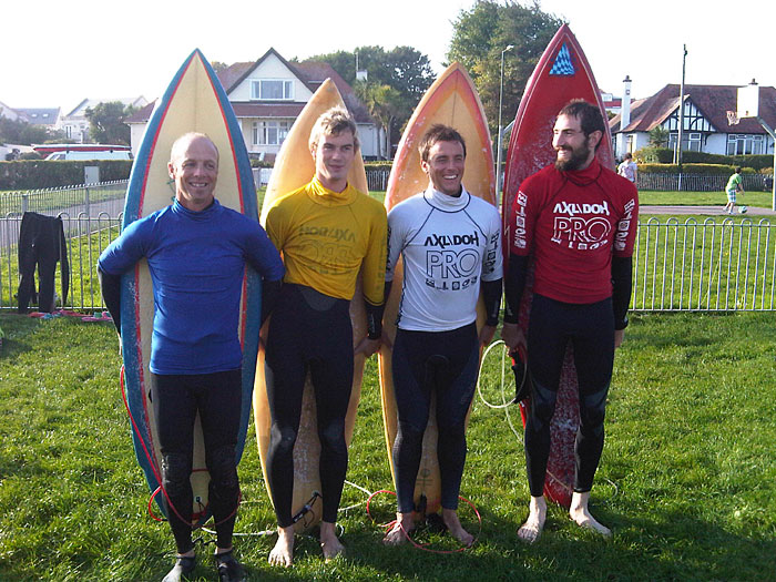 The finalists: Kev, Adam, Ross, Gary