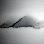 The repaired ding - dosn't look that much different to the dinged photo!
